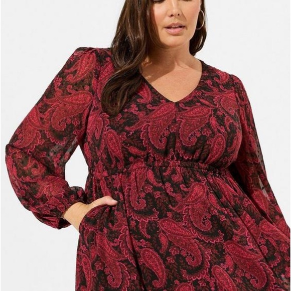 TORRID | Tea Length Open Back A-Line Dress - Picture 2 of 6